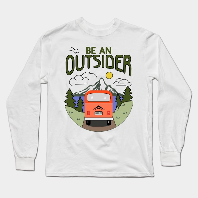 Be an Outsider Long Sleeve T-Shirt by Blended Designs